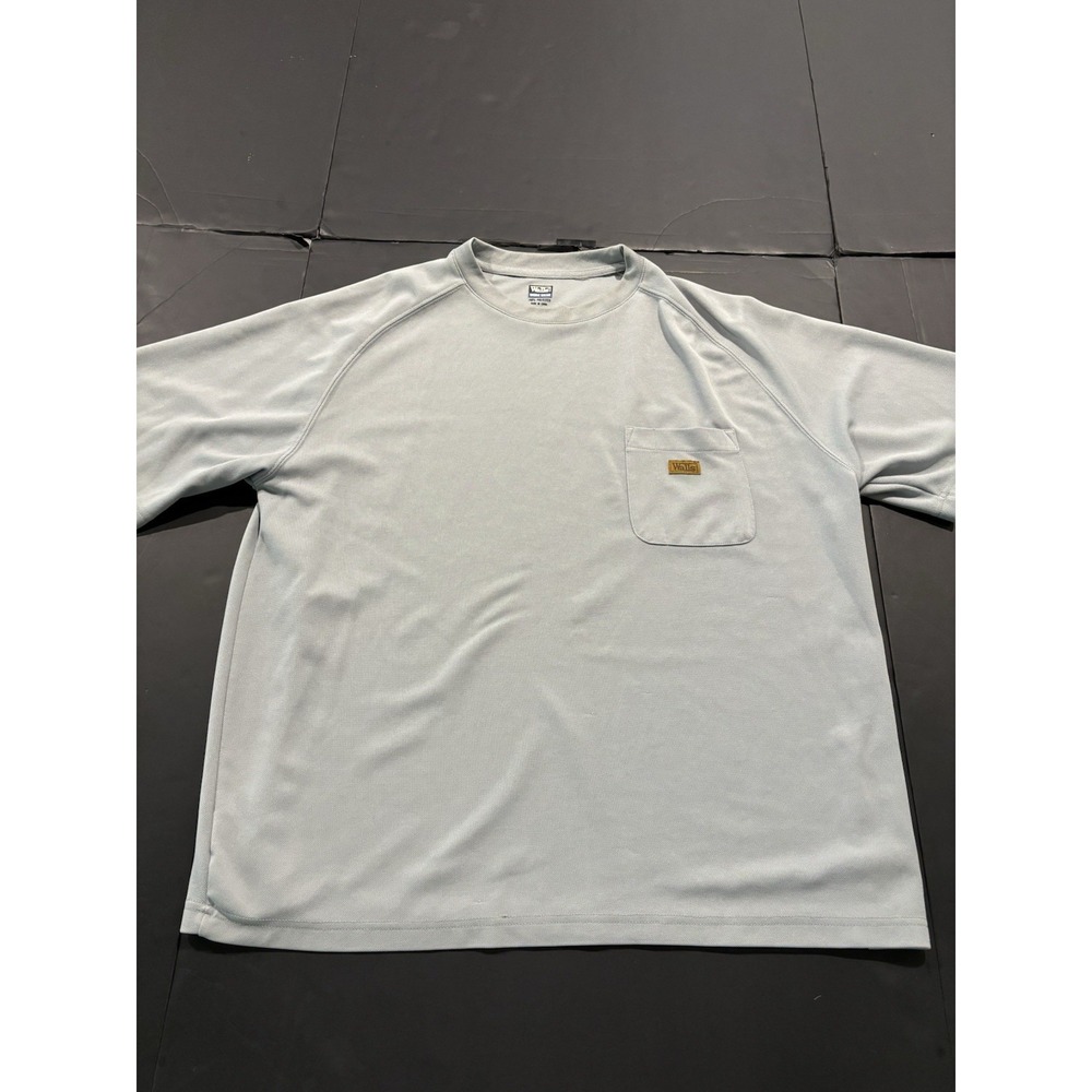 Walls Work Wear Men's Gray Polyester Short Sleeve Pocket T-Shirt XL